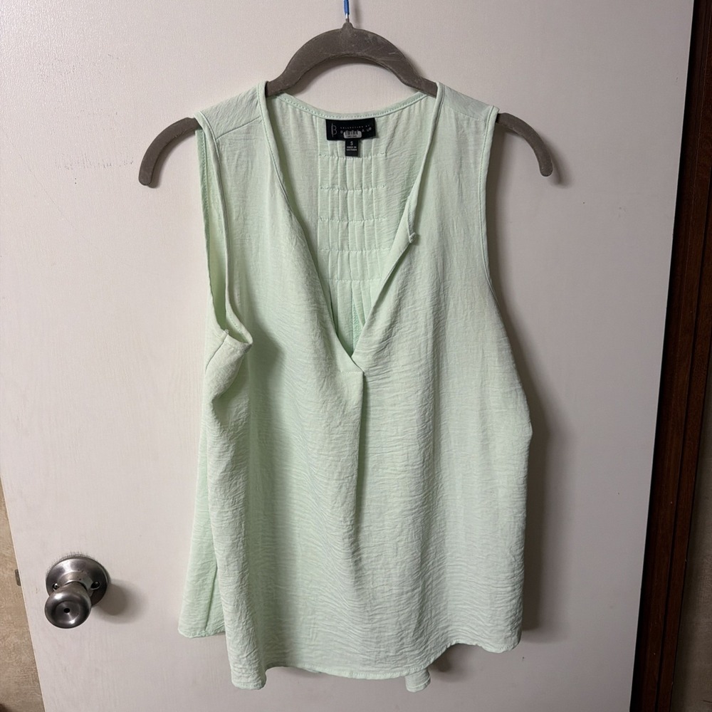 Collection by Bobeau Women's Sleeveless Top Size S Light Mint Green